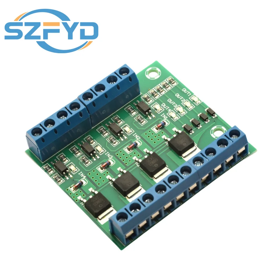 Controlador de interruptor MOSFET PWM de 4 canales: placa controladora aislada optoacoplador para iluminación LED y control de motor CC - imagen 5