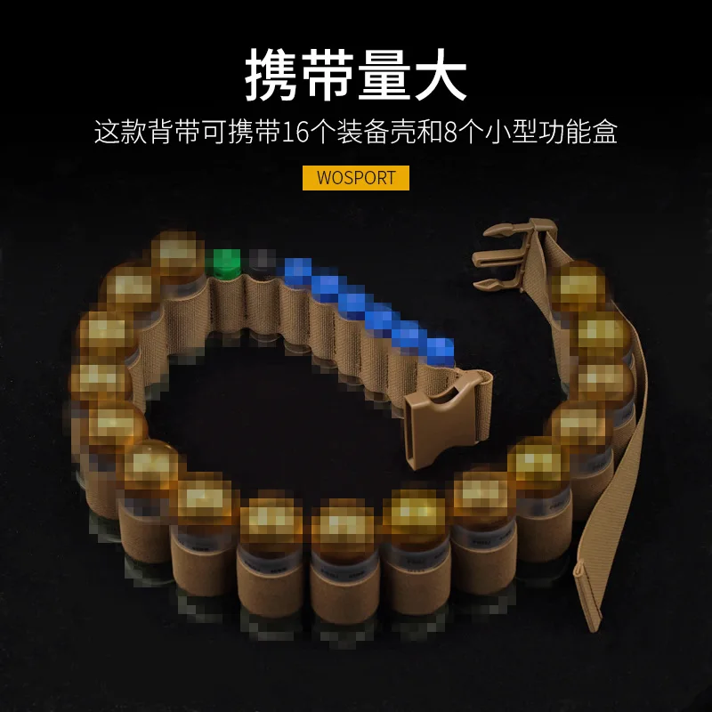 Equipo de expansión táctica para exteriores, correa de hombro funcional redonda 16, hebilla portátil, accesorios de vestir para películas y televisión - imagen 4