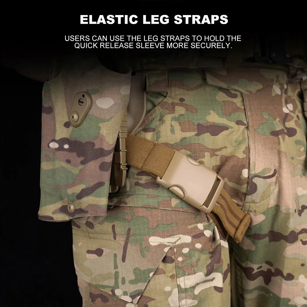 Funda de pistola táctica para linterna P320 + X300, funda de pistola de caza de liberación rápida con Kit de sistema QLS, equipo Glock Airsoft - imagen 5