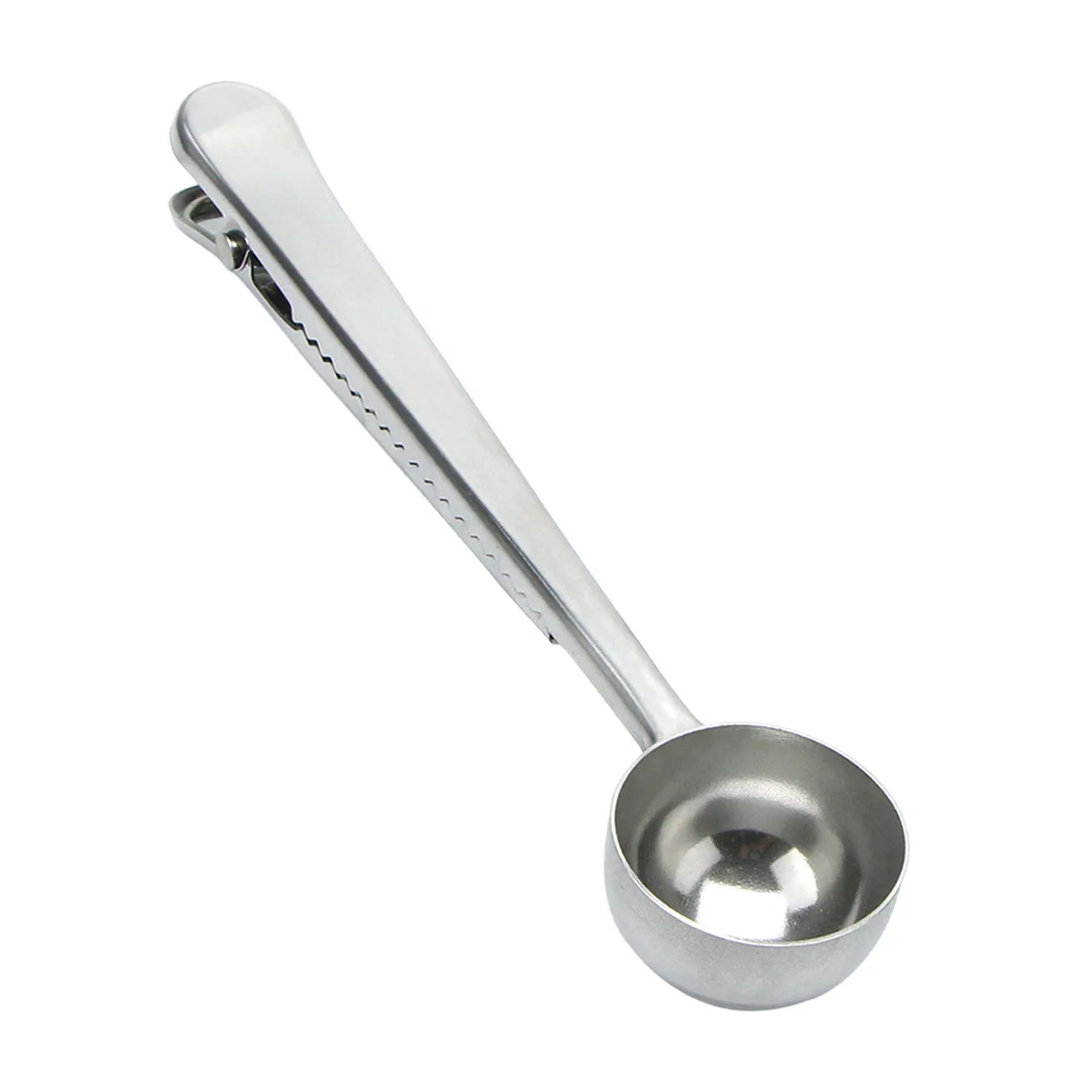 Herramienta para acampar al aire libre, accesorios para cucharas, cuchara de café de acero inoxidable con Clip, cuchara de café, Clip multiusos