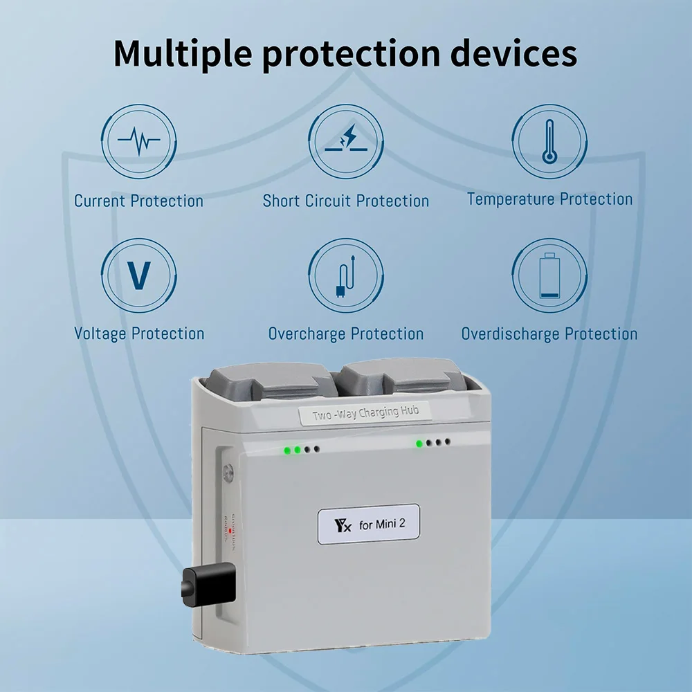 Hub de carga para DJI Mini 4K/Mini 2SE/Mini 2/Mini SE administrador de baterías bidireccionales que carga rápidamente accesorios para drones Power Bank - imagen 4