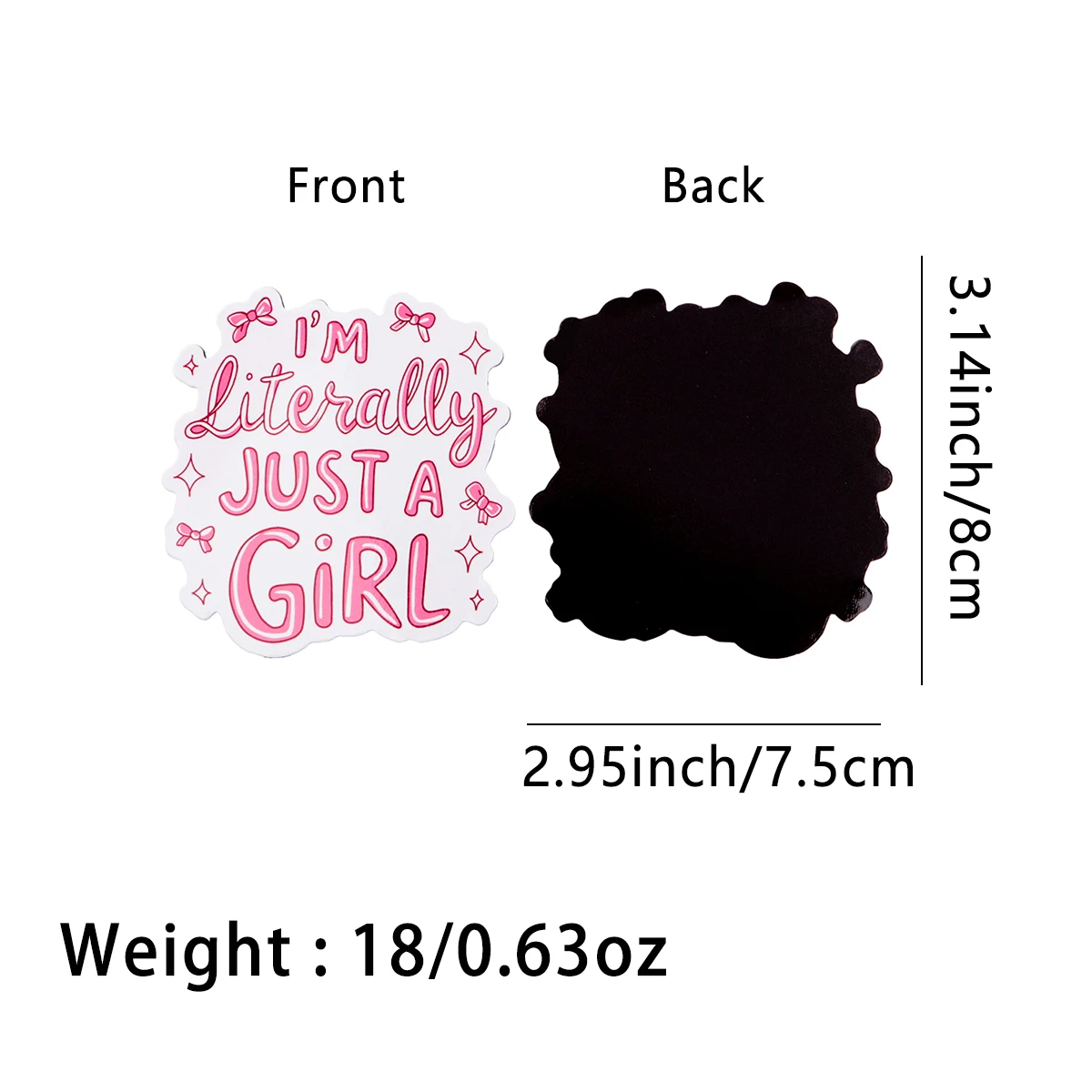 Estoy literalmente solo un gir imanes de nevera para niños imanes de citas divertidas para refrigerador decoración del hogar pegatina magnética - imagen 2