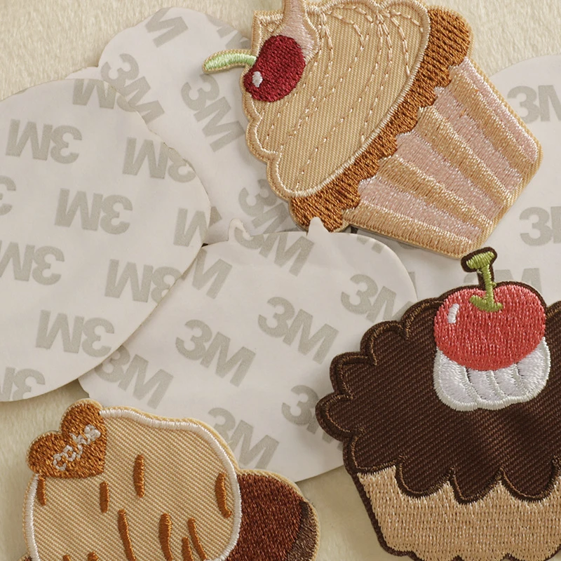 Parches bordados para postre, apliques bonitos para ropa DIY, decoración artesanal, insignia para pastel, accesorios hechos a mano DIY - imagen 4