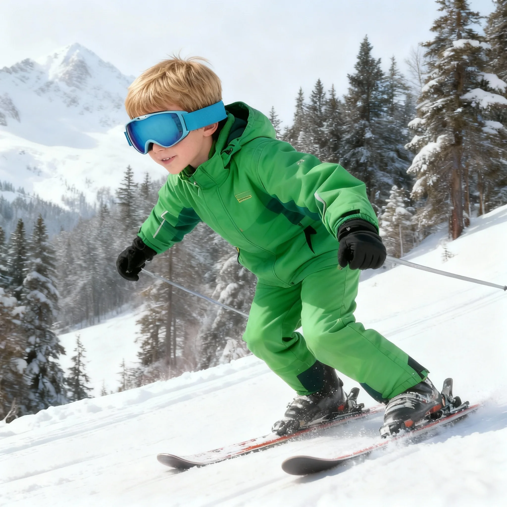 JSJM-gafas de esquí antiniebla profesionales para niños, lentes de doble capa UV400, bonitas gafas de esquí para Snowboard, regalo de Navidad y Año Nuevo - imagen 5