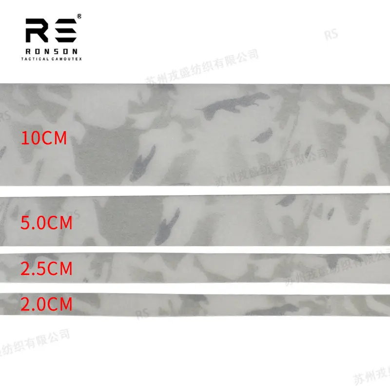 Chaleco táctico de camuflaje blanco, accesorios para cinturón, traje de rana, funda para casco, cinta adhesiva ((sin pegamento en la parte posterior) - imagen 3