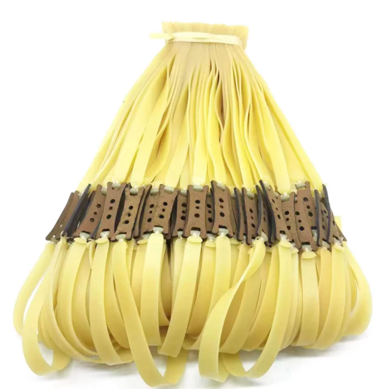 Banda de goma para caza al aire libre, accesorios para tirachinas, 3 uds., 1,5mm, 2mm de ancho, banda de goma gruesa, látex de alta calidad, alta elasticidad, lisa - imagen 4