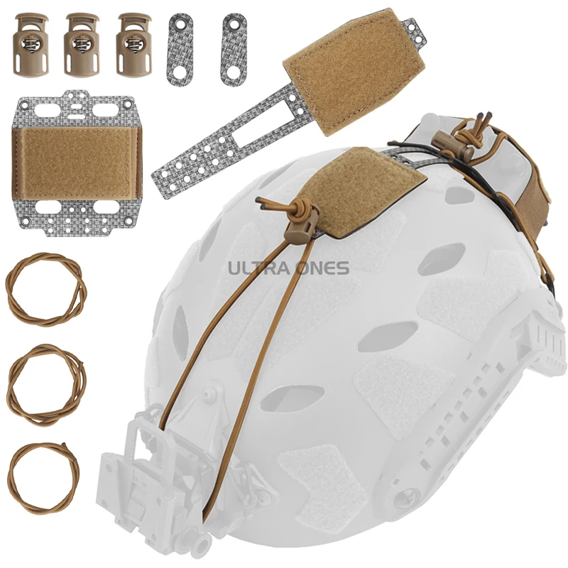 Cascos tácticos PVS31 NVG caja de batería bolsa de almacenamiento para sistema de retención de batería de PVS-31 bolsa de accesorios para casco de caza Airsoft - imagen 3