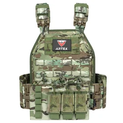 Chaleco táctico MOLLE camuflaje con protección balística personal