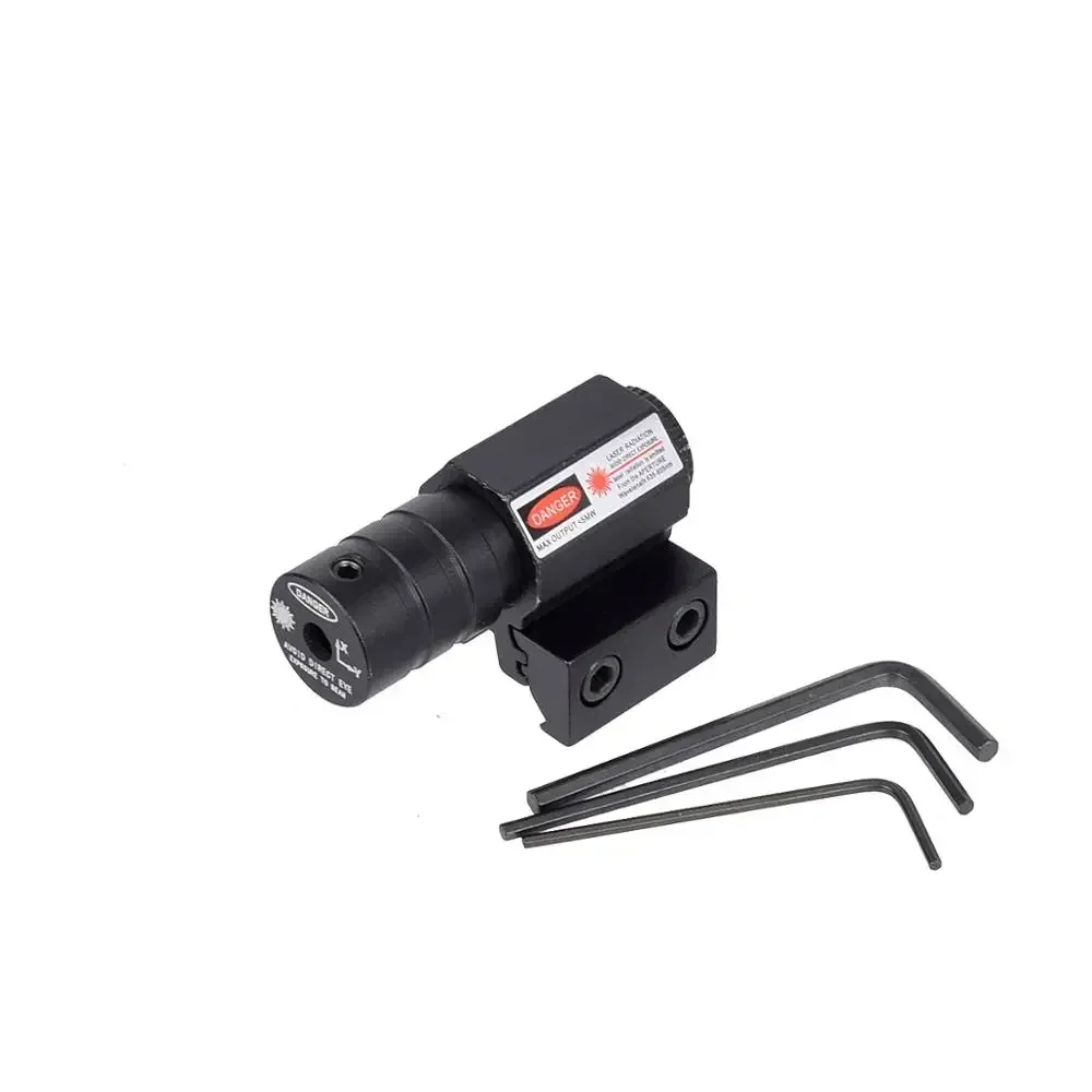 Mini mira láser de punto rojo, riel ajustable de 11mm y 20mm para pistola Airsoft, mira para Rifle, mira de caza, juguete con batería - imagen 5