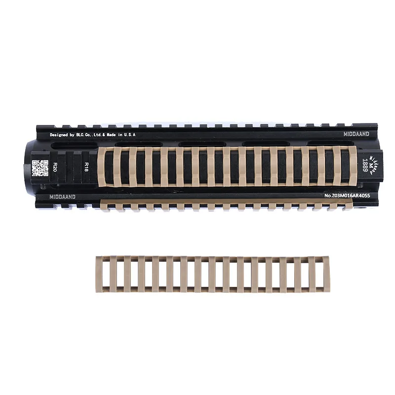 Escalera táctica, juego de cubiertas de riel con 17 ranuras para riel Picatinny de 20mm, accesorios para pistola Airsoft