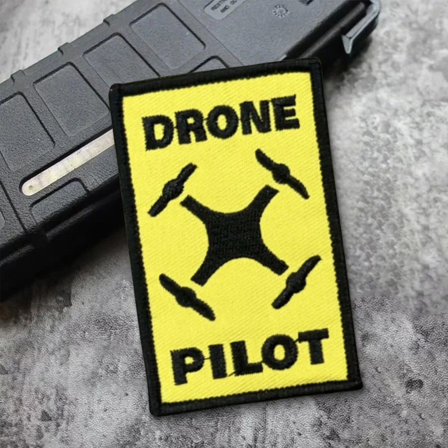 Parche táctico DRONE PILOT Morale, parches de gancho y bucle, insignia militar, pegatinas para mochila, brazalete, aplique para casco - imagen 3