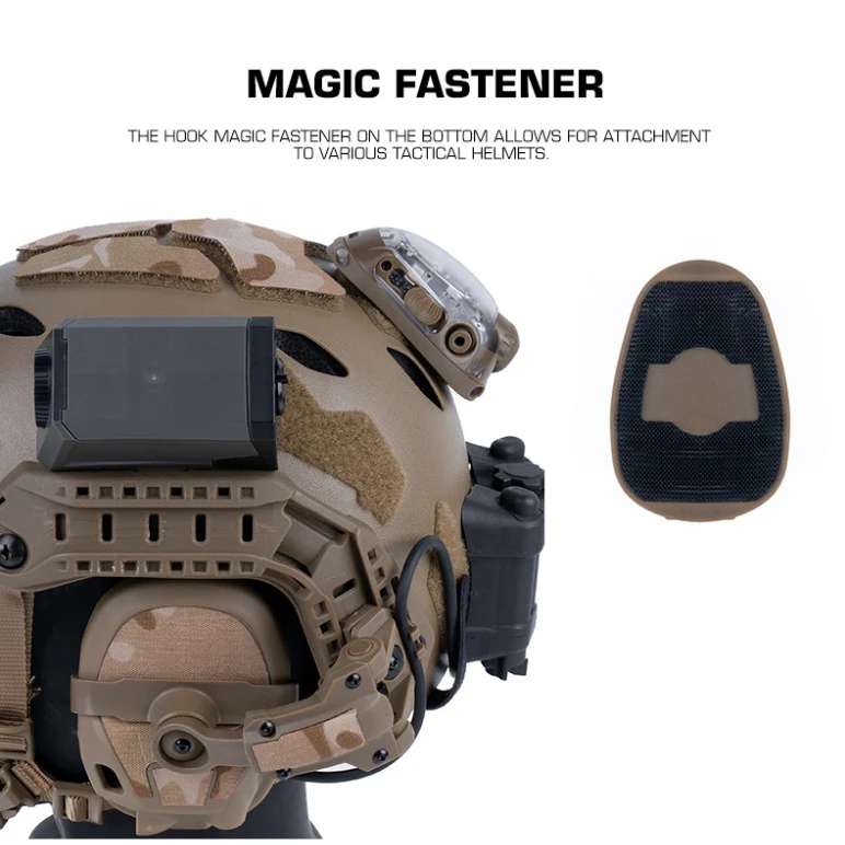 Luz LED de señal para casco táctico para Airsoft noche rojo azul blanco lámpara estroboscópica luz de cabeza linterna LED de caza - imagen 5