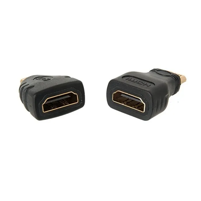 CY-fuente HDTV de Color negro a VGA, Cable de salida hembra con Micro y Mini adaptador para proyector, Monitor, PC, portátil - imagen 4