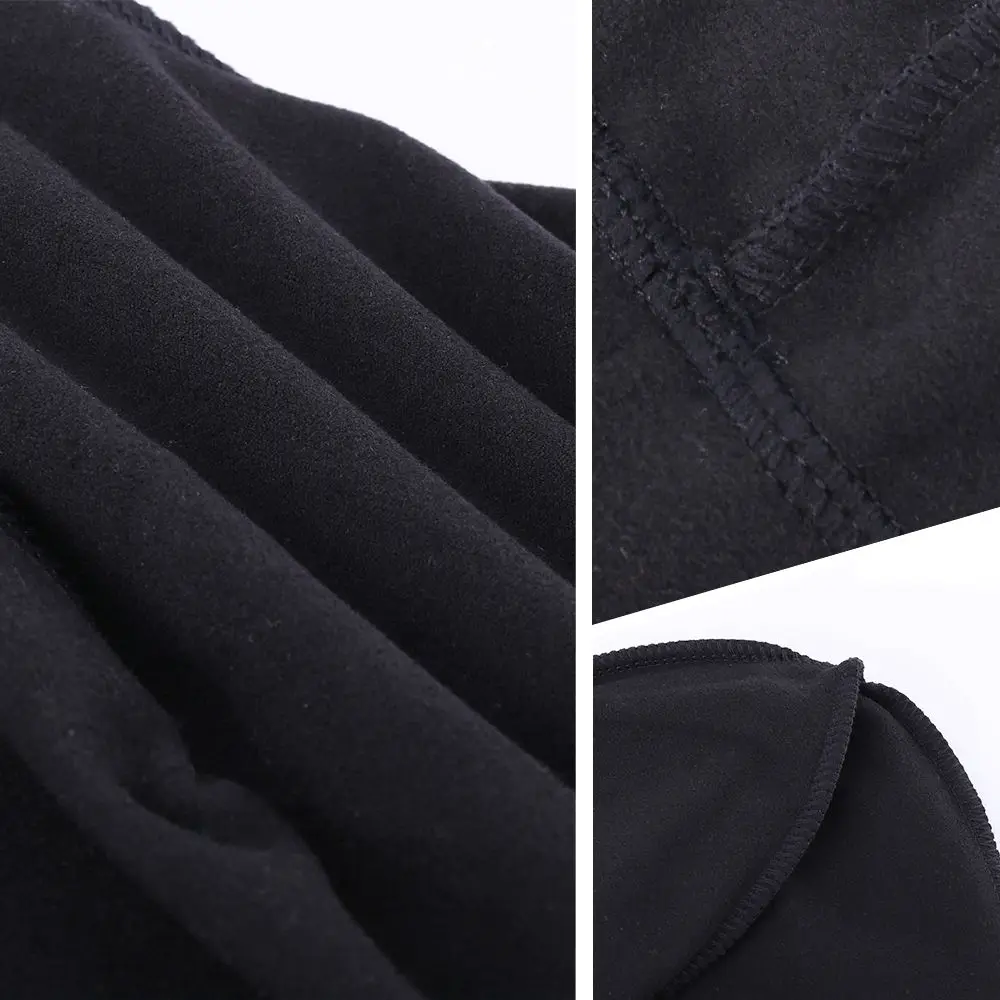 Gorro térmico suave para correr para hombre y mujer, gorros deportivos elásticos para Snowboard, esquí, senderismo, ciclismo, negro y rojo, Invierno - imagen 5