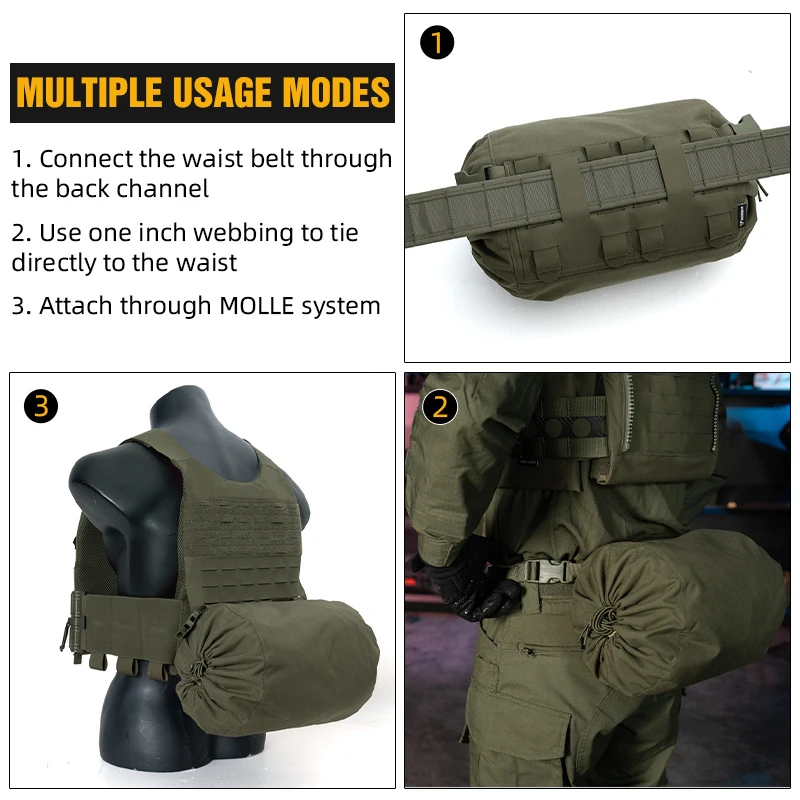 IDOGEAR-bolsa táctica para artículos diversos, almacenamiento de utilidad MOLLE multifuncional, bolsa táctica para artículos diversos de gran tamaño 35128 - imagen 5