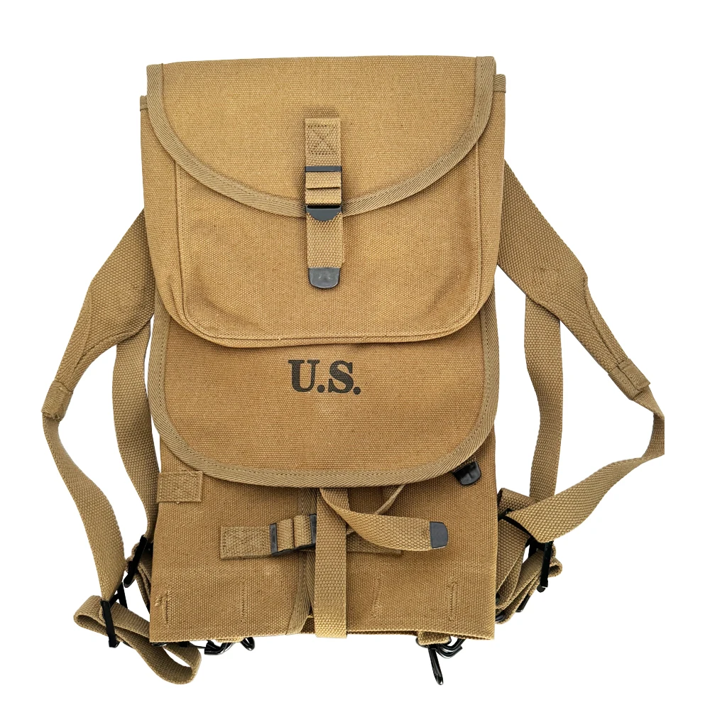 Bolsa WW2 US M1928, paquete de equipo de lona, Kit táctico Vintage, paquete combinado de equipo estadounidense, bolsa M1928 - imagen 5