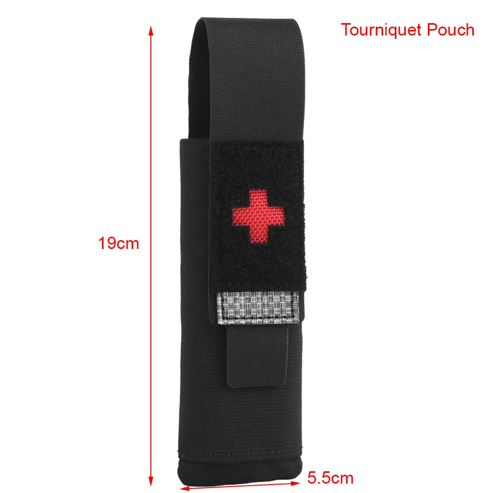 Bolsa de equipo al aire libre para acampar, Picnic, suministros de emergencia, bolsa de almacenamiento, cinturón táctico, portador de placa, bolsas de torniquete de caballero - imagen 2