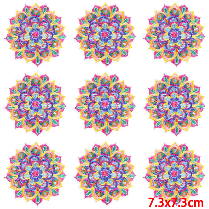 Parche de Hip Hop para planchar en la ropa, parches bordados de setas para ropa, parche Fusible de costura, pegatinas, insignia, 10 unidades por lote - imagen 2