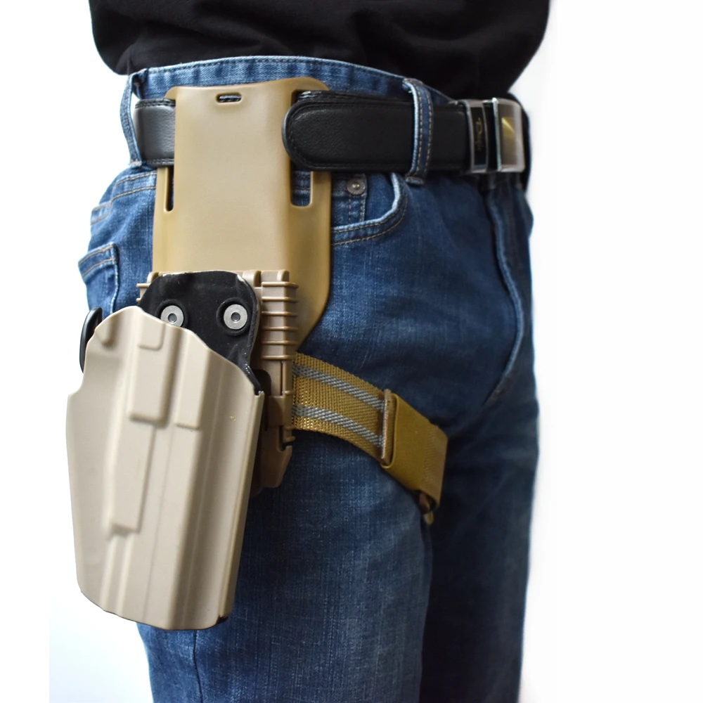 Funda universal táctica para caza y tiro GL 17 19 M2 9/40 HK45 92F 1911 CZ 75 funda para pistola de aire - imagen 3