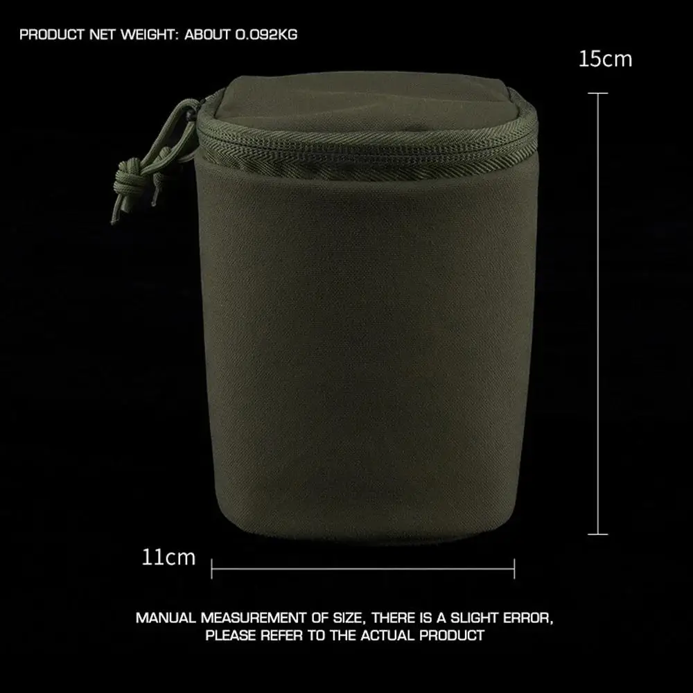 Bolsa de almacenamiento para gafas de visión nocturna táctica, estilo Ferro, acolchado suave, NVG, bolsillo Molle, caza, tiro, Airsoft, bolsa para revistas, equipo - imagen 3