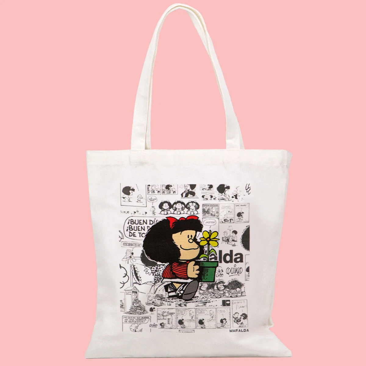 Bolso de mano de dibujos animados de los 90 para mujer, bolso de hombro para mujer, bolso de compras Vintage, bolso de mano de lona informal a la moda - imagen 4