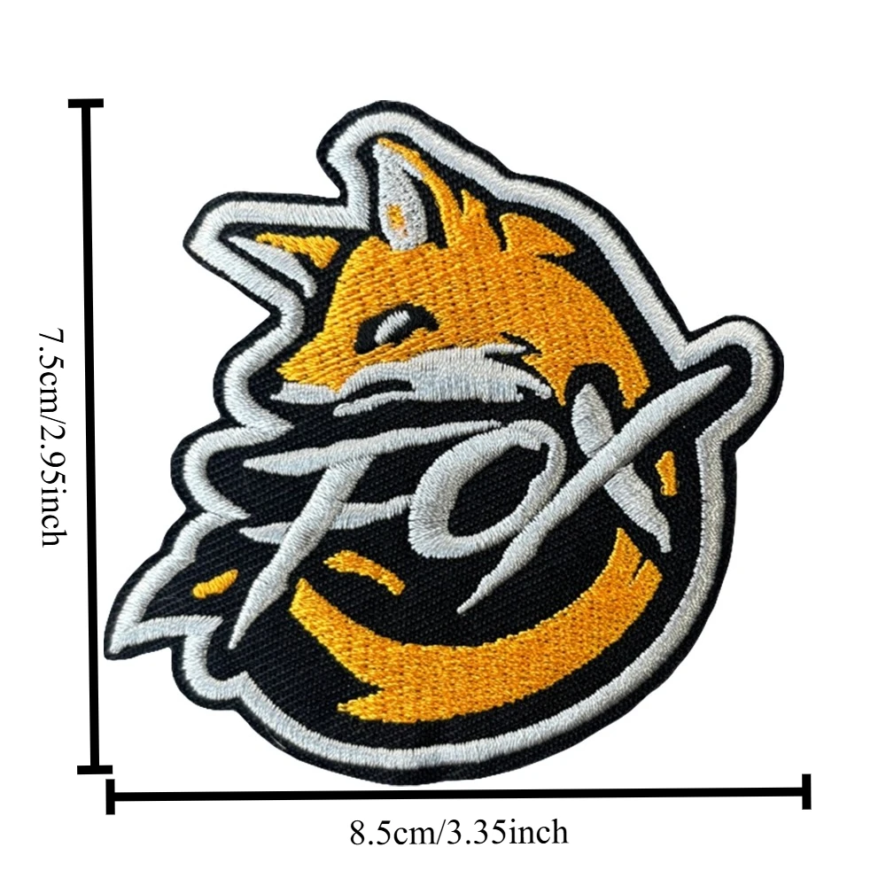 Parches Fox Meme, parche bordado con gancho y bucle, brazalete moral, insignia de moral del ejército militar, pegatinas tácticas para mochila - imagen 2