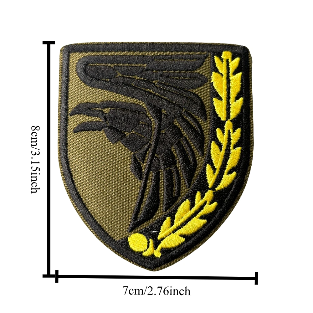 Parche táctico bordado emblema Ucrania con velcro para ropa - imagen 2