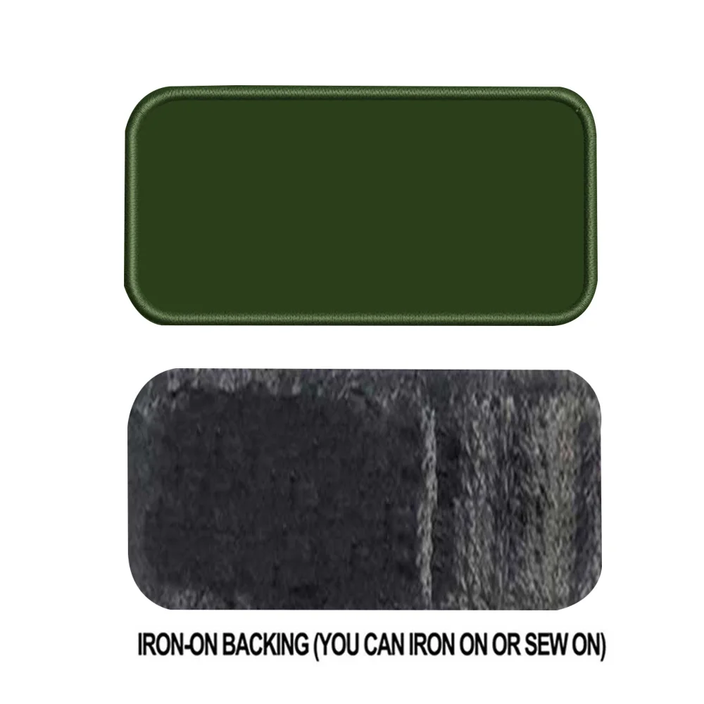 army green iron on