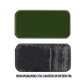 army green iron on