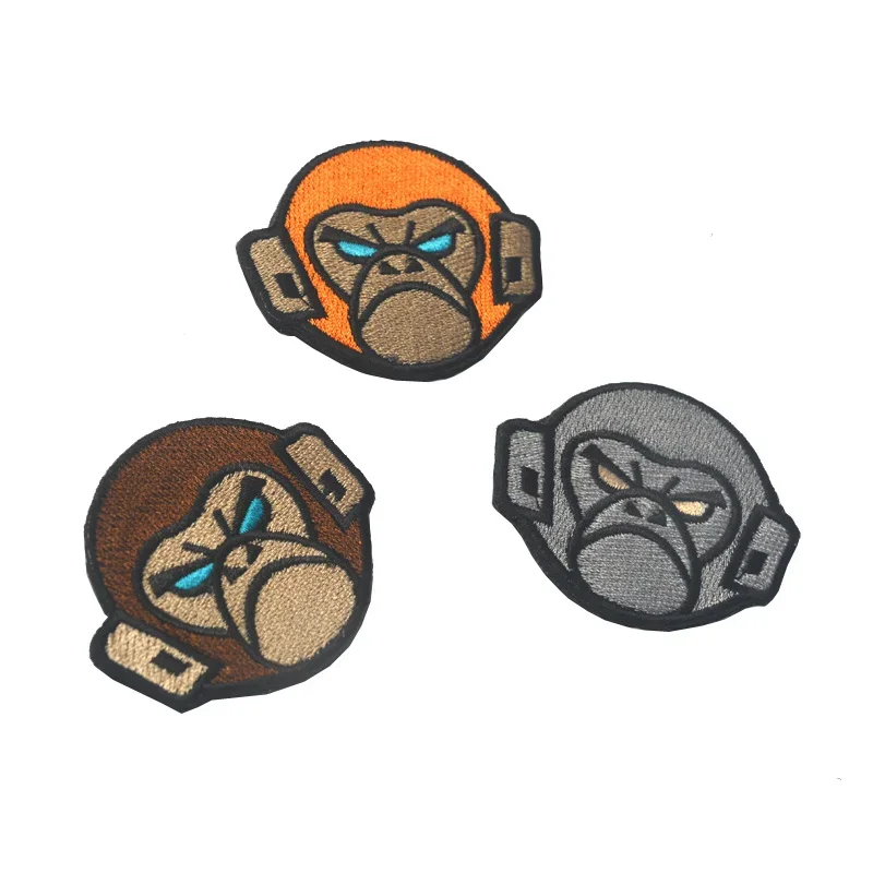 Parches bordados de caballo malvado dragón, apliques tácticos de mono, insignias de moral militar, chaqueta, ropa, mochila, parche decorativo - imagen 2