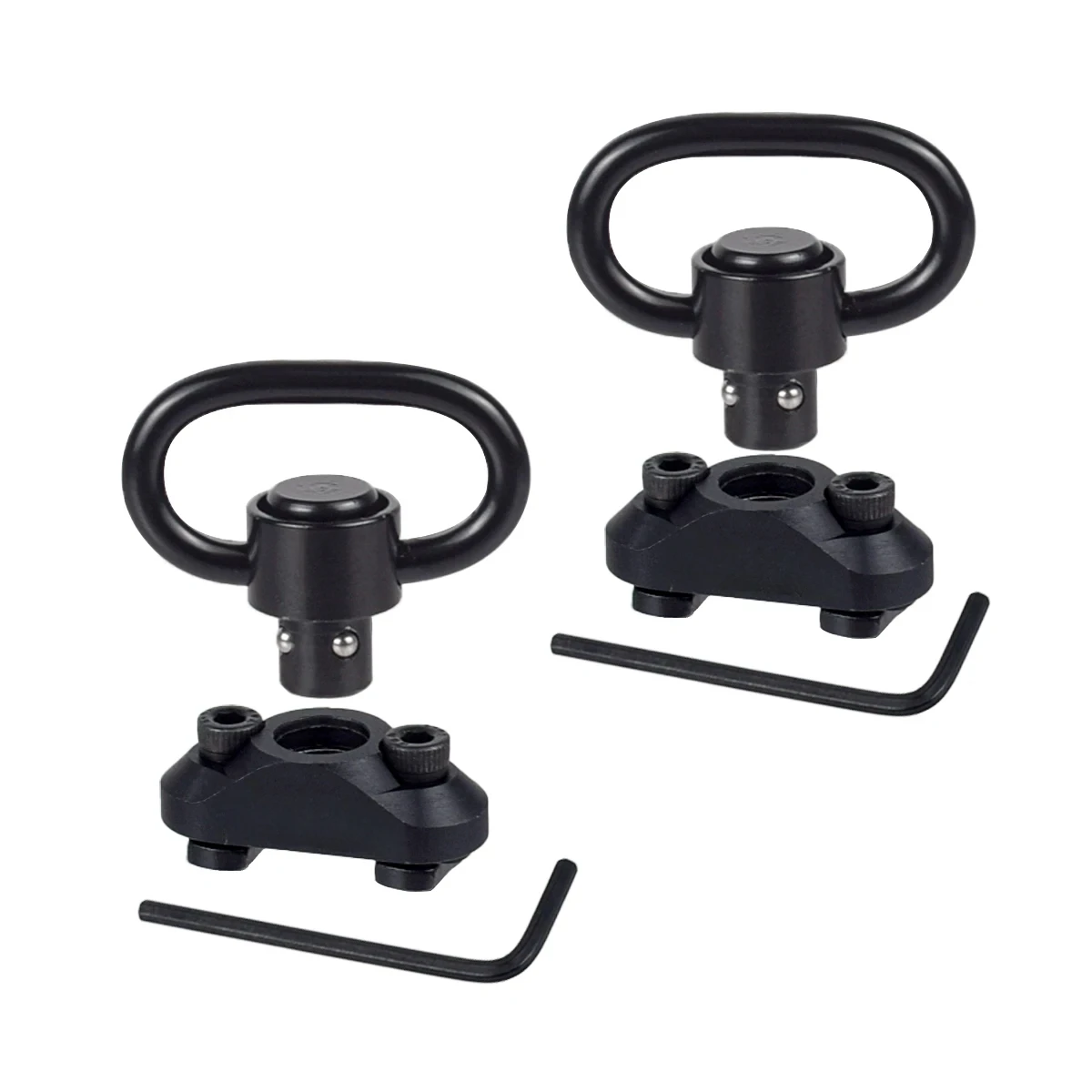 Sistema de riel táctico de Metal M Lok Keymod M4 AR15, hebilla de correa giratoria, Base de montaje de eslinga QD m-lok de liberación rápida - imagen 2