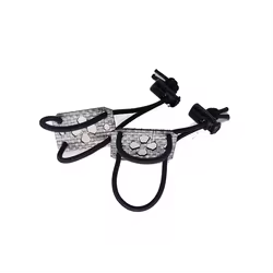 Soporte de placa fija PTT de comunicación táctica, hebilla fija de cuerda elástica Tegris importada, 1 par