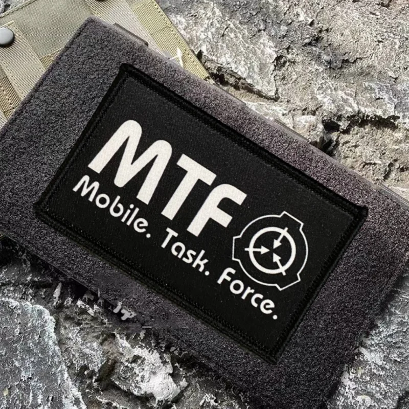 SCP Foundation MFT parche estampado brazalete militar táctico moral insignia gancho y bucle mochila ropa pegatinas decorativas - imagen 4
