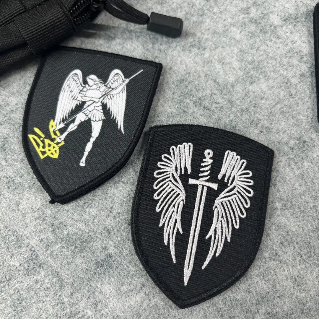 Parche táctico de Morale del Arcángel Michael, parches de gancho y bucle para espada de Ángel, emblema, insignia militar, brazalete, ropa, pegatinas para mochila - imagen 2