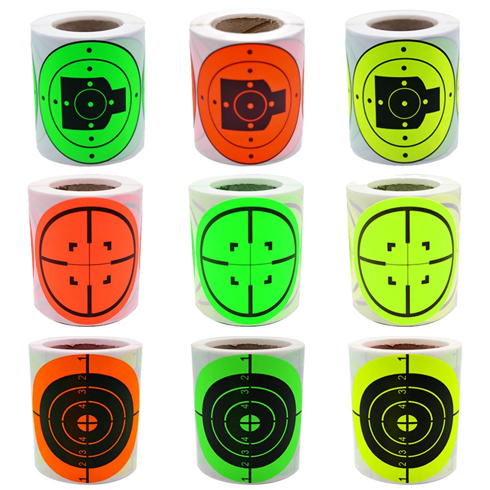 Objetivo de tiro autoadhesivo reactivo para pistola y rifle Airsoft