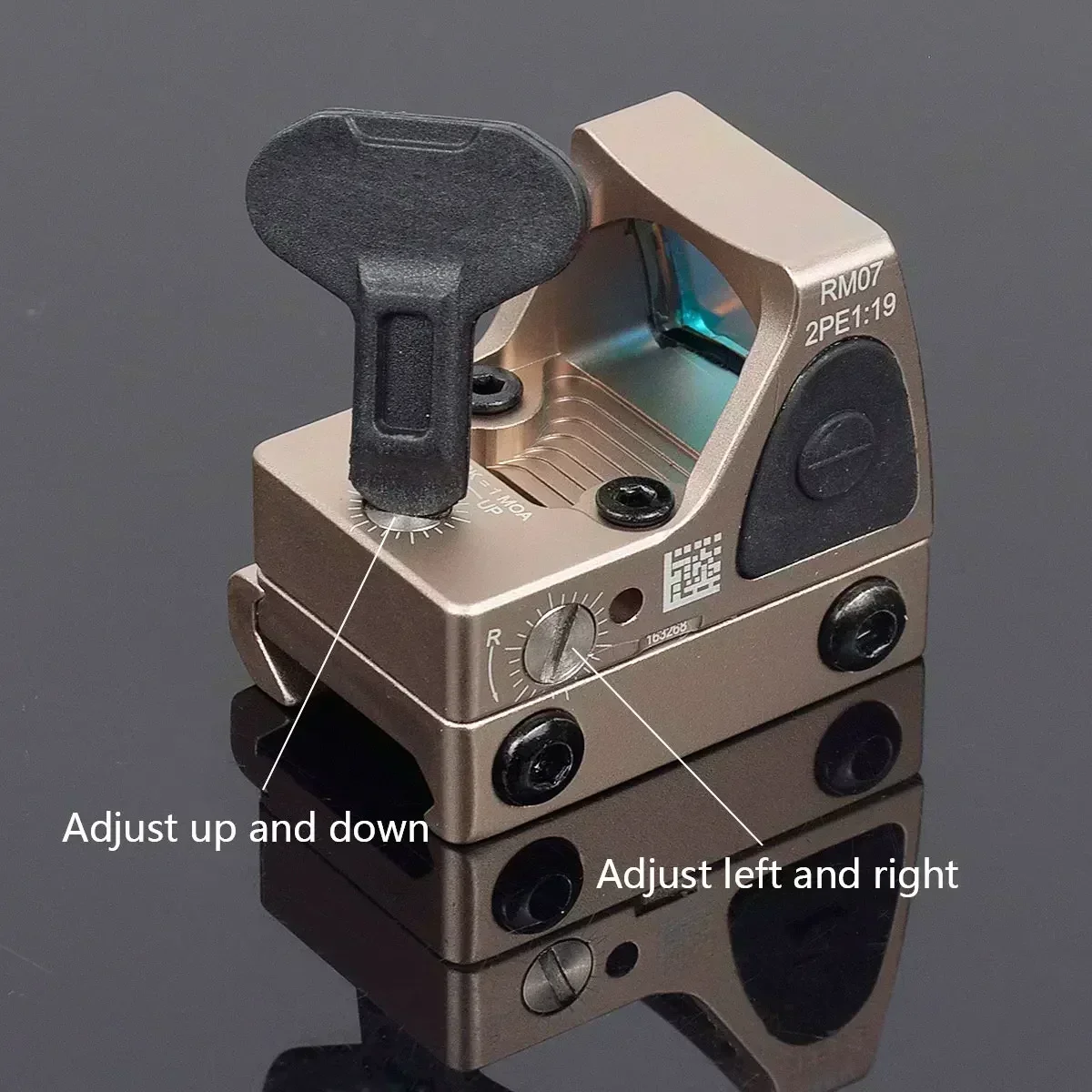 LAMBUL RM Red Dot Sight versión de Metal SR MR reflejo táctico Micro pistola óptica táctica mira telescópica 20mmRail RMT Rifle Sight - imagen 5