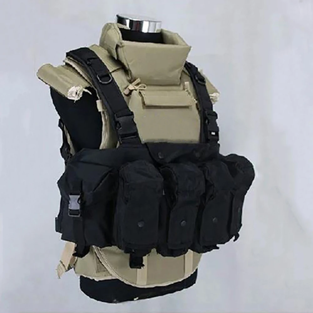 Equipo de pecho protector táctico ruso Paintball Airsoft 6b13 para chaleco colgante de pecho táctico resistente al aire libre