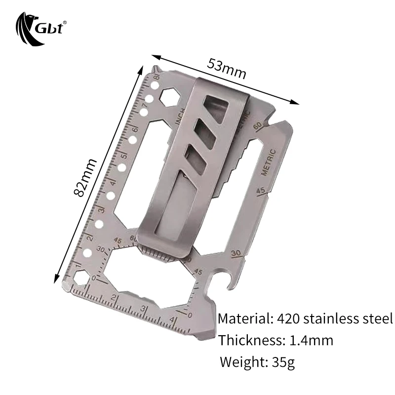 Tarjeta multiherramienta de acero inoxidable para acampar al aire libre, billetera de palanca de cambios, bolsa de supervivencia multiusos, herramienta negra, nuevo, 2023 - imagen 3