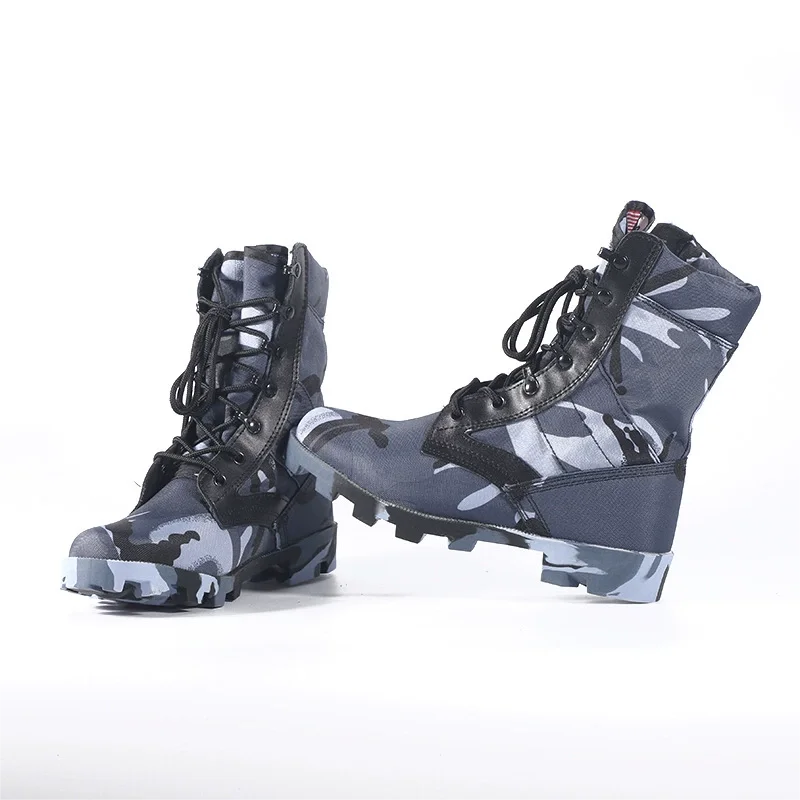 Camfloug-Botas de combate para hombre, calzado para senderismo al aire libre, desierto, entrenamiento todoterreno en la jungla, Botas tácticas altas, gran oferta, novedad de 2023 - imagen 5