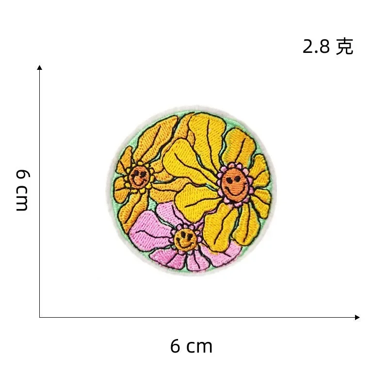 Nuevo diseño parche para planchar dibujos animados mariposa flor conejito insignia ojo tela adjunta costura bordado cámara accesorio de ropa - imagen 5