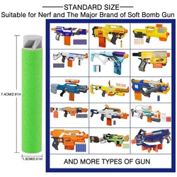 Dardos espuma plana compatibles Nerf N-Strike Elite verde gris