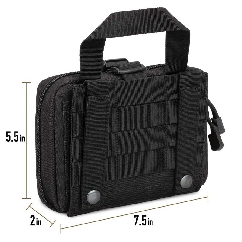 Bolsa táctica Molle Admin, botiquín de primeros auxilios, bolsa EDC médica de utilidad para supervivencia de acampada de emergencia - imagen 3