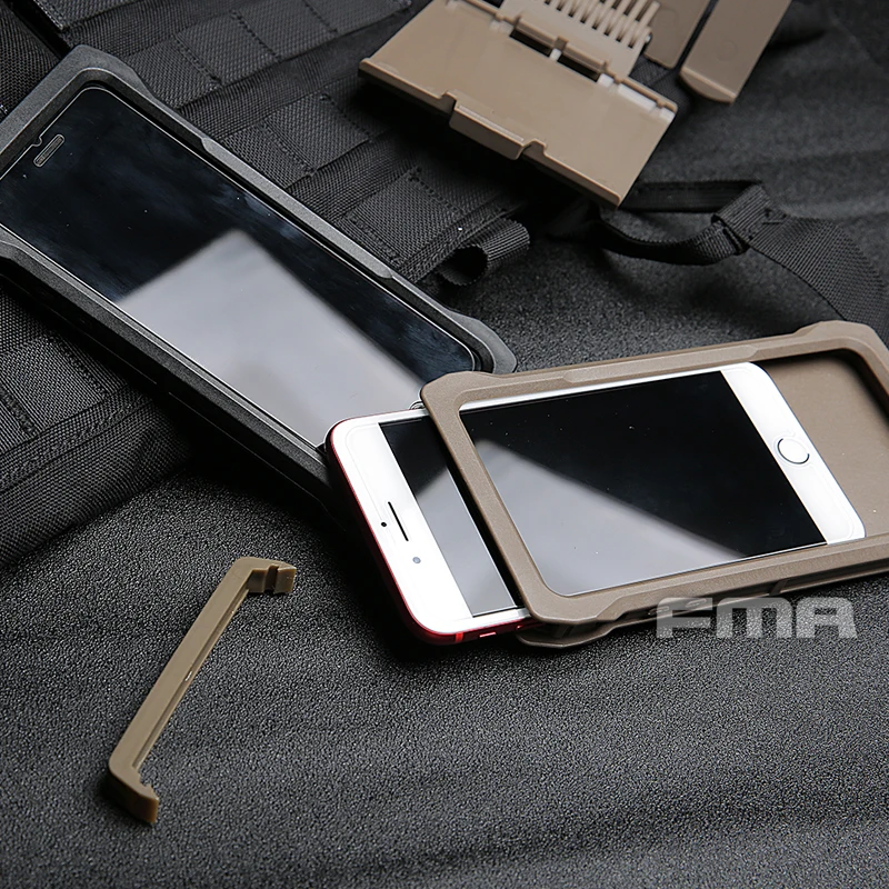 Nueva funda para teléfono móvil FMA IPHONE 7/8 Plus TB1320 para sistema de chaleco Molle, carcasa para teléfono móvil montada en el pecho - imagen 2