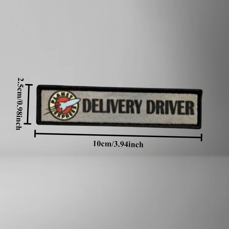 Parche estampado de insignia de moral táctica "DELIVERY DRIVER", parches militares con gancho para ropa, pegatina para mochila, brazalete - imagen 3