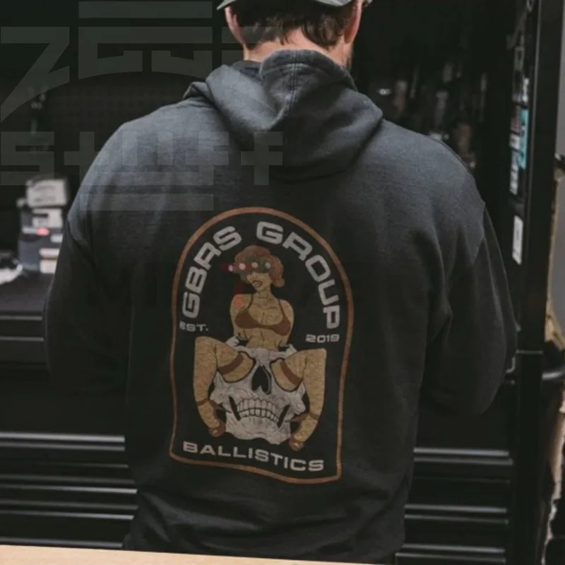 Sudadera con capucha táctica estilo GBRS para exteriores con mangas largas - imagen 3