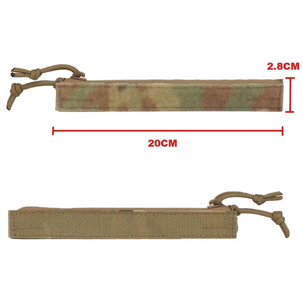 Chaleco táctico con doble cremallera, bolsa de inserción para chaleco Crye AVS, bolsillo de almacenamiento, cubierta con cremallera, chaleco de caza Airsoft, accesorios con cremallera YKK - imagen 3