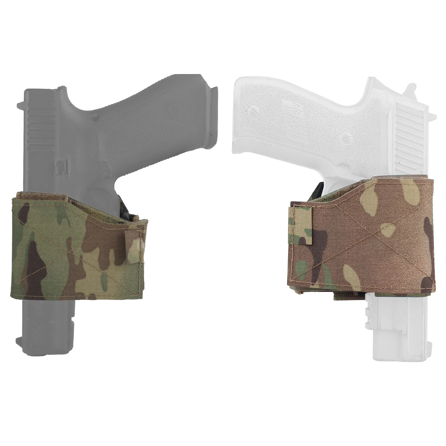 Funda de nailon Universal para mano izquierda y derecha, sujetador mágico MOLLE ajustable para la mayoría de las pistolas tácticas de liberación rápida, todos los tamaños - imagen 2