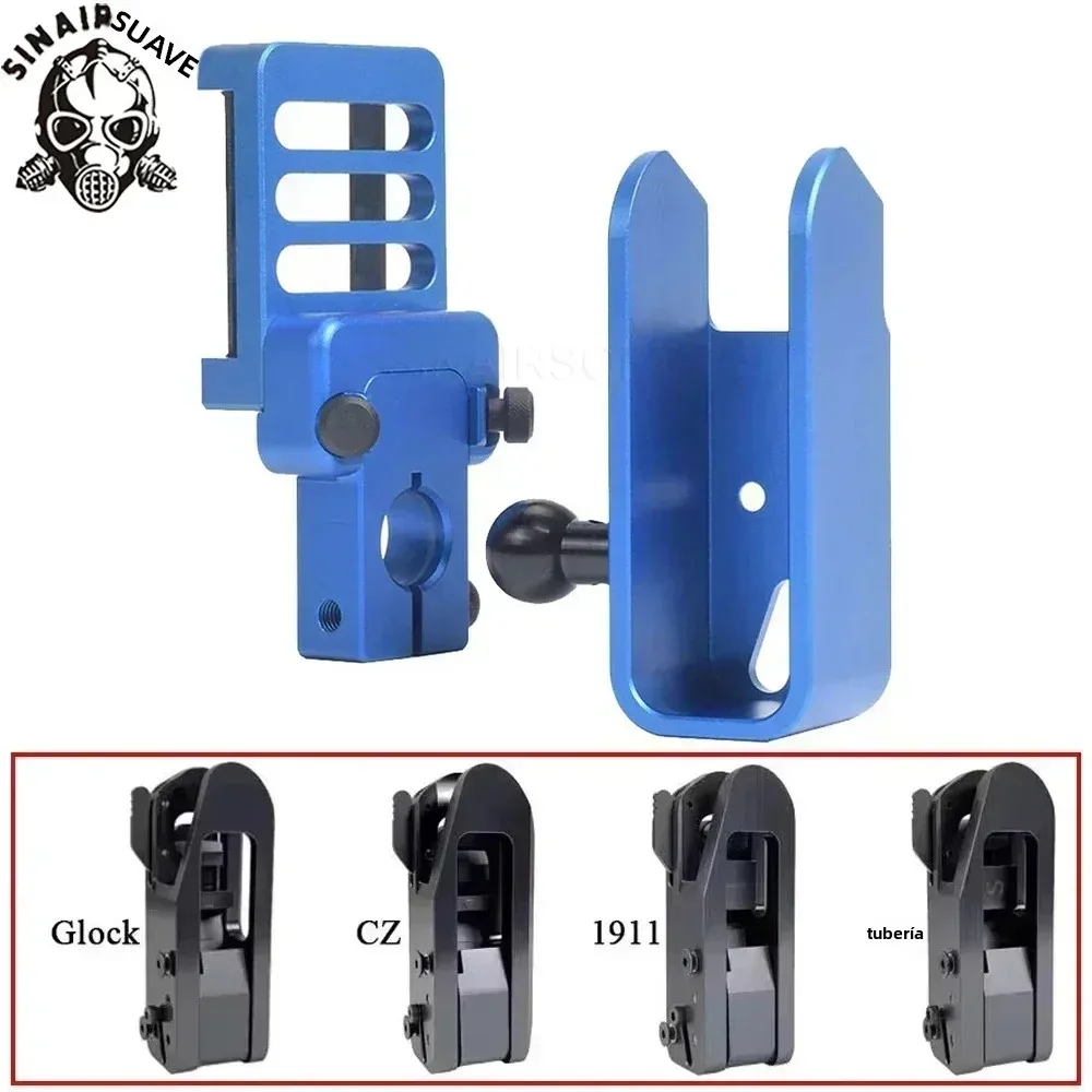 SINAIRSOFT IPSC USPSA IDPA S-2 bloque de inserción de funda de aluminio para mano izquierda para Glock 1911 CZ cinturón táctico de caza - imagen 2