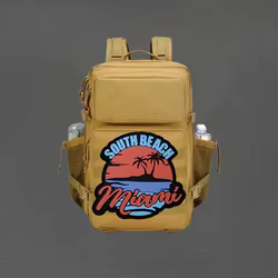 Parche de PVC de Miami South Beach, Insignia de Morale para Chaleco Táctico con Gancho y Bucle, Pegatinas Militares para Mochila, Parches para Ropa