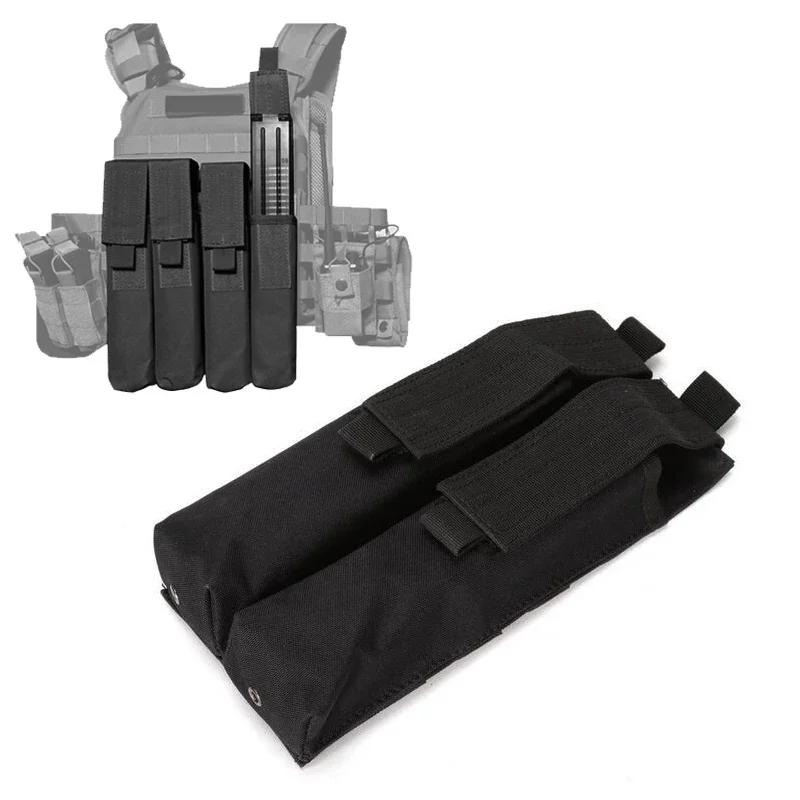 Bolsa de doble magzina Molle de 9mm, bolsa de almacenamiento Mag, soporte portador para GL17 19 M9 92 Colt 1911